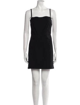 prada square neckline mini dress|Prada.